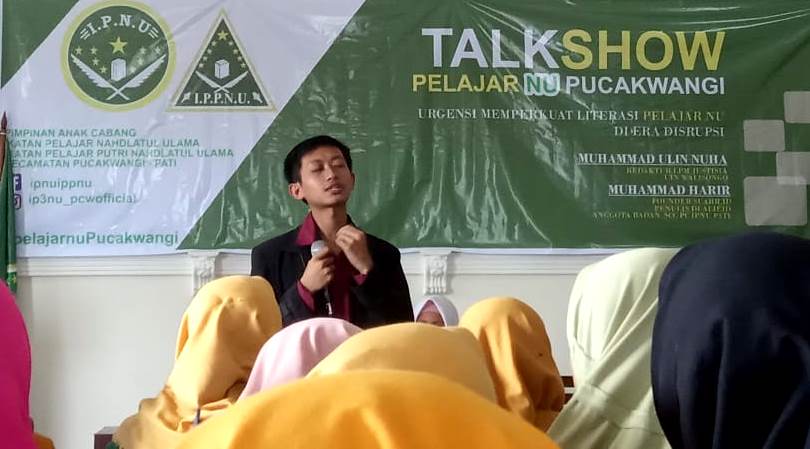 Talk show literasi IPNU-IPPNU Pucakwangi, Sabtu (28/12/2019) / WAG FPB