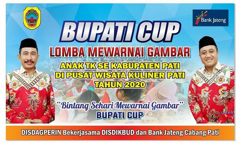 Flayer lomba mewarnai Bupati Cup 2020 / Clakclik.com