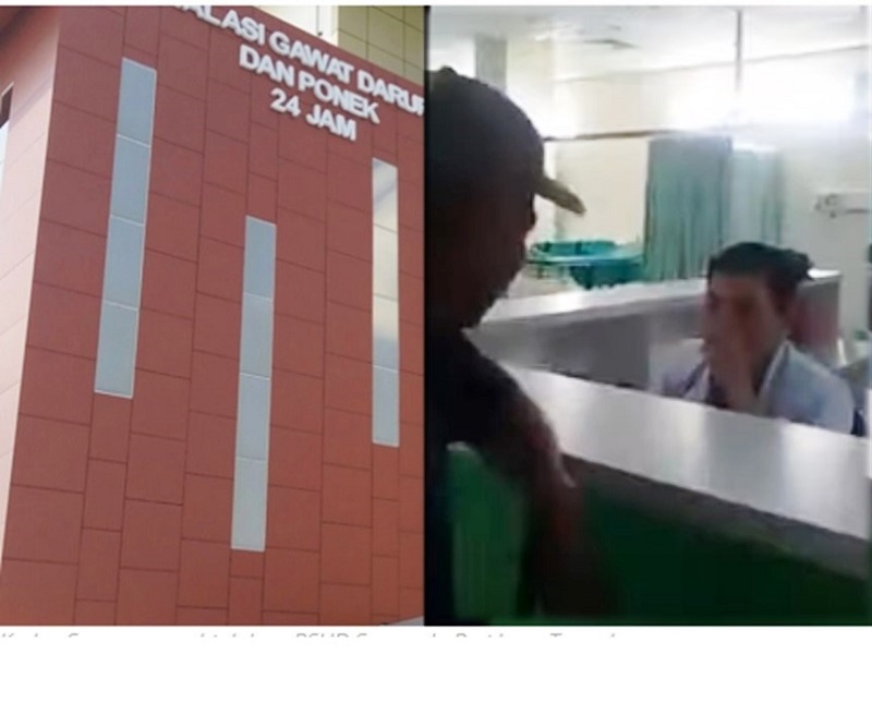 Screenshoot video Suyono marahi dokter RSUD. Soewondo Pati, Jumat (17/1/2020) / Clakclik.com